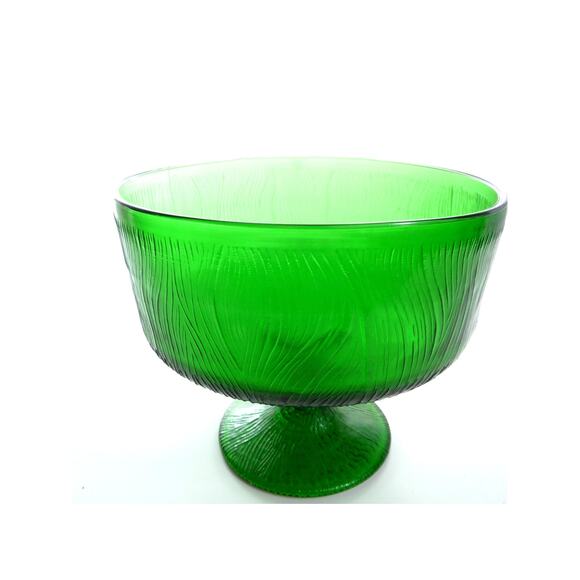 Hoosier Glass Green Footed Bowl - Picture 2 of 6
